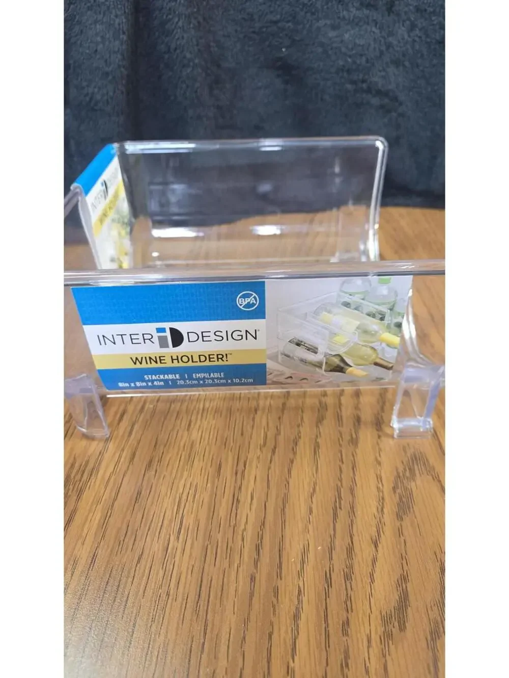 Clear Acrylic Wine Holder / Fridge & Freezer Wine Bottle Holder